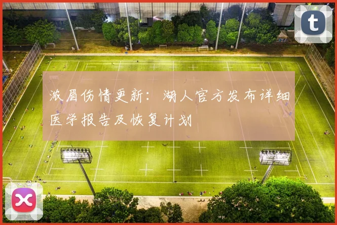 浓眉伤情更新:湖人官方发布详细医学报告及恢复计划