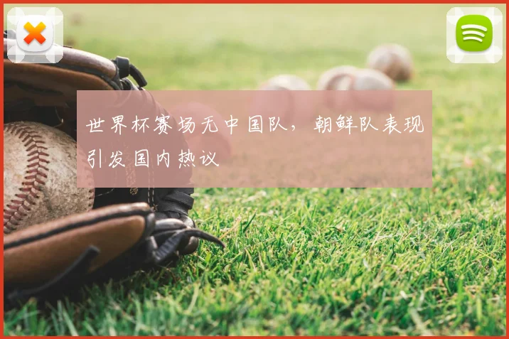 世界杯赛场无中国队,朝鲜队表现引发国内热议